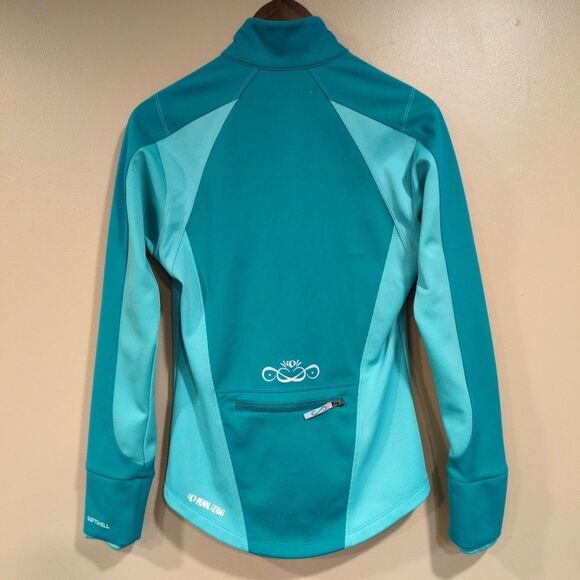 Pearl Izumi Elite Softshell Cycling Jacket Blue Green Teal Women's Small - Picture 4 of 16